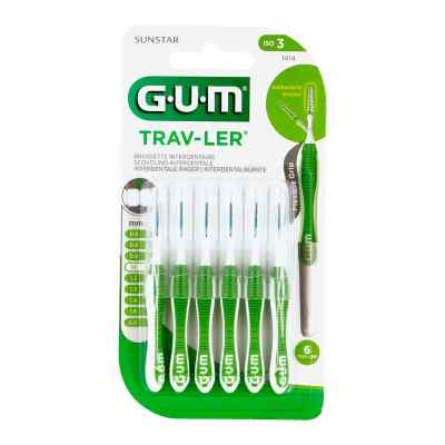 GUM Trav-ler 1,1mm Tanne grün Interdental+6kappen 6 stk von Sunstar Deutschland GmbH PZN 09714391