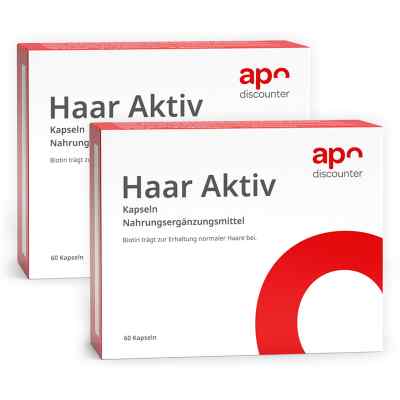 Haar Aktiv Kapseln von apodiscounter 2x 60 stk von apo.com Group GmbH PZN 08101850