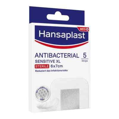 Hansaplast Antibacterial Sensitive XL 6x7 5 stk von Beiersdorf AG PZN 16760055