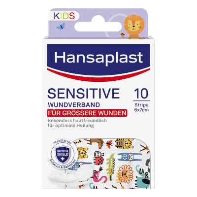 Hansaplast Kids Pflasterstrips Sensitive 6x7 Cm 10 stk von Beiersdorf AG PZN 18271366