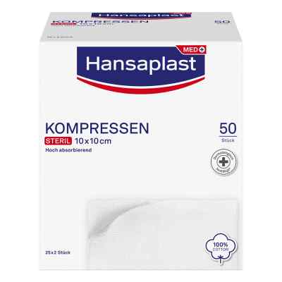 Hansaplast Kompressen steril 10x10 cm 25X2 stk von Beiersdorf AG PZN 15406877