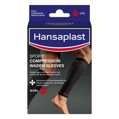 Hansaplast Sport Compression Wear Waden Sleeves Gr S/M 2 stk von Beiersdorf AG PZN 15823026