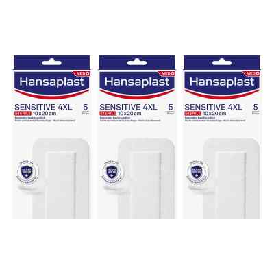 Hansaplast Steriler Wundverband 4XL 10x20 cm 3x5 stk von Beiersdorf AG PZN 08104839