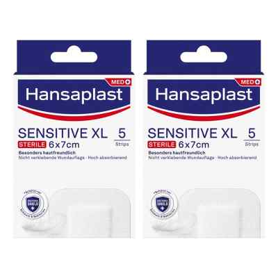 Hansaplast Steriler Wundverband XL 6x7 cm 2x5 stk von Beiersdorf AG PZN 08104837