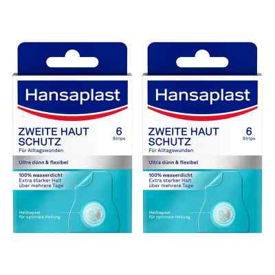 Hansaplast Zweite Haut Schutz Pflaster 2x6 stk von Beiersdorf AG PZN 08104834