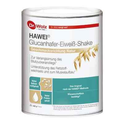 Hawei Glucanhafer-Eiweiß-Shake Natur Pulver 422 g von Dr. Wolz Zell GmbH PZN 19995439