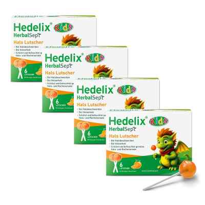 Hedelix Herbalsept Hals Lutscher Kids 4x6 stk von Dr. Theiss Naturwaren GmbH PZN 08107021