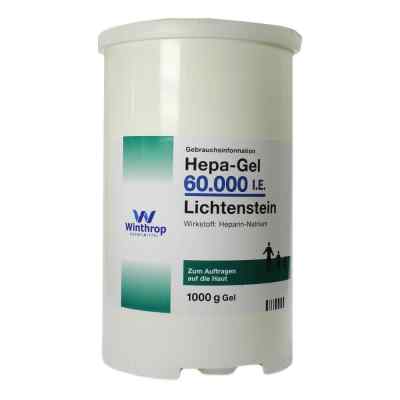 Hepa-Gel 60000 internationale Einheiten Lichtenstein 1000 g von Zentiva Pharma GmbH PZN 04345345