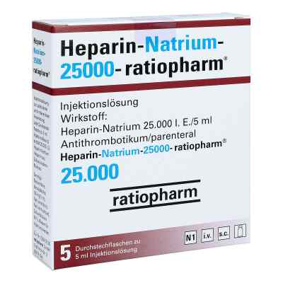 Heparin-Natrium-25000-ratiopharm 5X5.0 ml von ratiopharm GmbH PZN 03029843