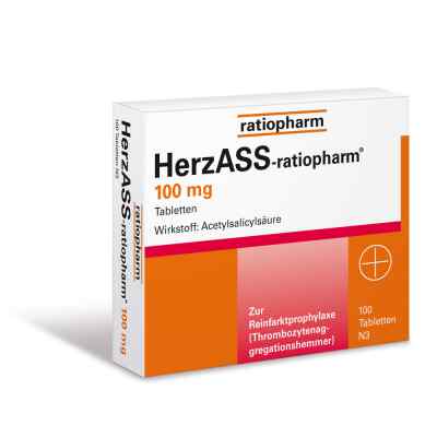 HerzASS-ratiopharm 100mg 100 stk von ratiopharm GmbH PZN 04561936