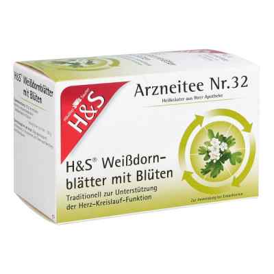 H&S Weißdornblätter mit Blüten 20X1.6 g von H&S Tee - Gesellschaft mbH & Co. PZN 03140196