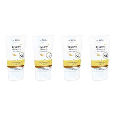Hyaluron Sonnenpflege Gesicht Anti-Pigment & Anti-Age LSF 50 4x50 ml von Dr. Theiss Naturwaren GmbH PZN 08104783