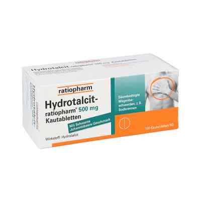 Hydrotalcit-ratiopharm 500mg 100 stk von ratiopharm GmbH PZN 07106026