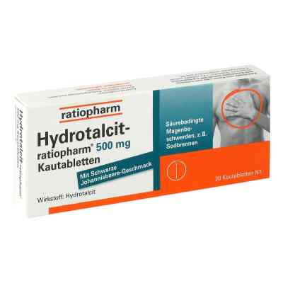 Hydrotalcit-ratiopharm 500mg 20 stk von ratiopharm GmbH PZN 07105995