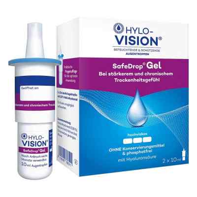 Hylo-vision Safedrop Gel Augentropfen 2X10 ml von OmniVision GmbH PZN 10644879