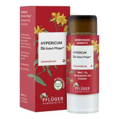 Hypericum D6  Globuli Pflüger Dosierspender 10 g von Homöopathisches Laboratorium Alexander Pflüger Gmb PZN 18757844