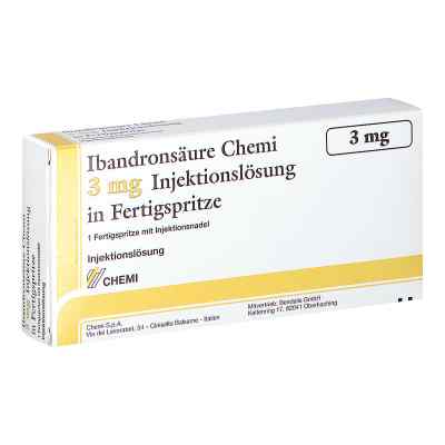 Ibandronsäure Chemi 3 mg iniecto lsg.in einer Fert.-s. 1 stk von Bendalis GmbH PZN 08453936