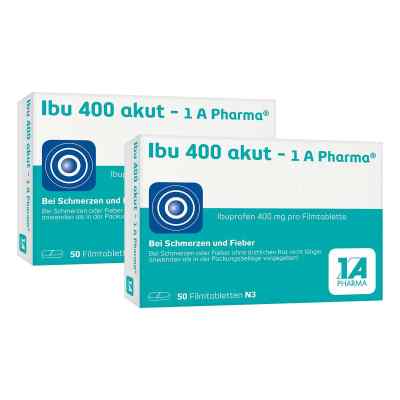 Ibu 400 akut 1 A Pharma® - Das Ibuprofen gegen den Schmerz 2x50 stk von 1 A Pharma GmbH PZN 08104723