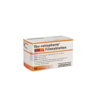 Ibu-ratiopharm 600mg 50 stk von ratiopharm GmbH PZN 08531323