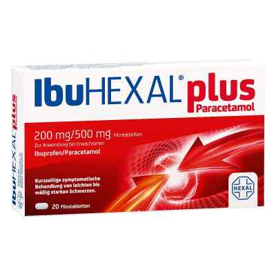 IbuHEXAL® plus Paracetamol 200 mg/500 mg 20 stk von Hexal AG PZN 18334434