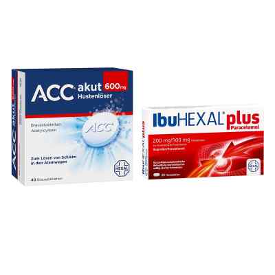 Ibuhexal Plus Paracetamol + Acc akut 600mg Hustenlöser 40 stk 1 Pck von  PZN 08103003