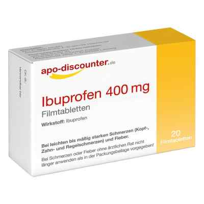Ibuprofen 400 mg FTA Schmerztabletten von apo-discounter 20 stk von Apotheke im Paunsdorf Center PZN 16703583