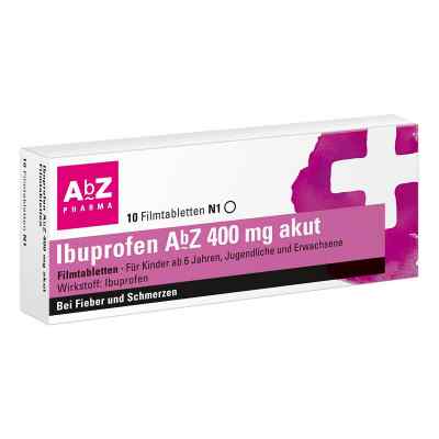 Ibuprofen AbZ 400mg akut 10 stk von AbZ Pharma GmbH PZN 11722831