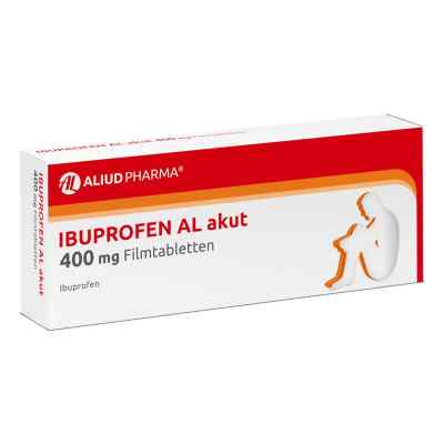 Ibuprofen AL akut 400 mg Filmtabletten bei akuten Schmerzen 50 stk von ALIUD Pharma GmbH PZN 16894666