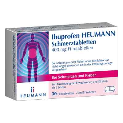 Ibuprofen Heumann Schmerztabletten 400 mg 30 stk von HEUMANN PHARMA GmbH & Co. Generica KG PZN 10201099