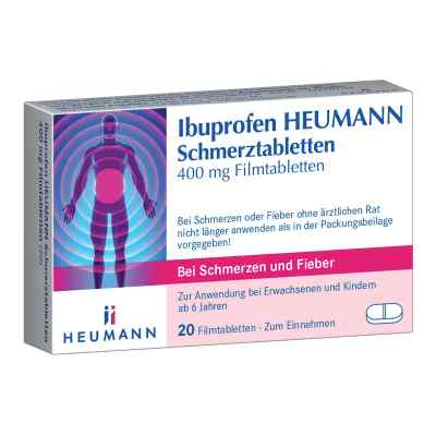 Ibuprofen Heumann Schmerztabletten 400mg 20 stk von HEUMANN PHARMA GmbH & Co. Generi PZN 00040554