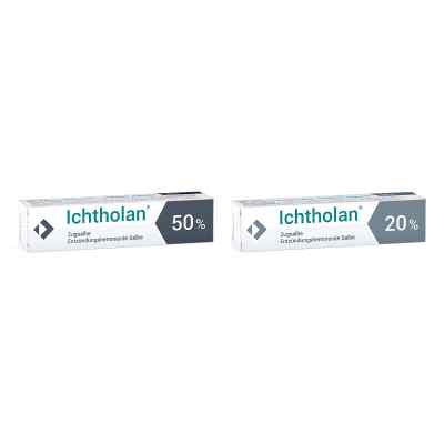 Ichtholan Zugsalbe 50% + Zugsalbe 20% 2x15 g von Ichthyol-Gesellschaft Cordes Hermanni & Co. (GmbH  PZN 08107758