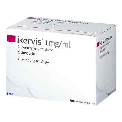 Ikervis 1 mg/ml Augentropfen Emuls.einzeldosispip. 90X0.3 ml von Santen GmbH PZN 11130792