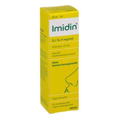 Imidin 0,1% 1 mg/ml Nasenspray 10 ml von Aristo Pharma GmbH PZN 13722491