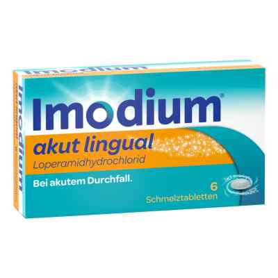 Imodium® akut lingual – Schmelztabletten 6 stk von Kenvue Germany GmbH (OTC) PZN 01689848