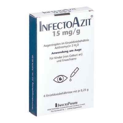 Infectoazit 15mg/g Augentropfen i. Einzeldosisbeh. 6X0.25 g von INFECTOPHARM Arzn.u.Consilium GmbH PZN 08813866