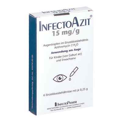 Infectoazit 15mg/g Augentropfen i. Einzeldosisbeh. 6X0.25 g von INFECTOPHARM Arzn.u.Consilium Gm PZN 08813866