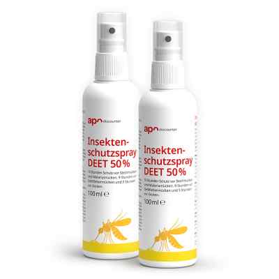 Insektenschutzspray DEET 50 % gegen Mücken von apodiscounter 2x100 ml von  PZN 08106626