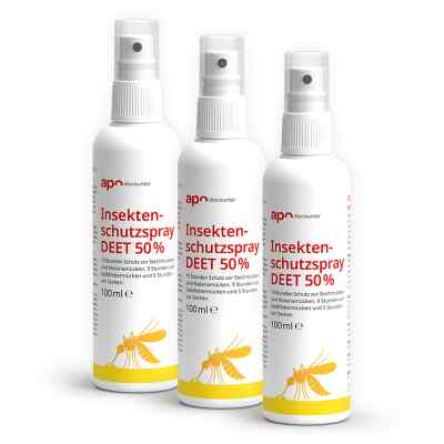 Insektenschutzspray DEET 50 % gegen Mücken von apodiscounter 3x100 ml von  PZN 08106627