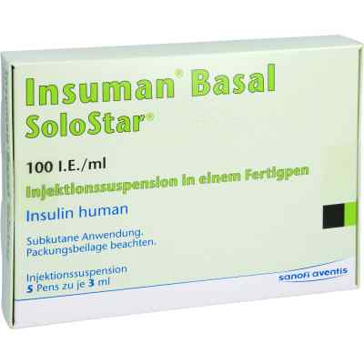 Insuman Basal 100 I.e./ml Solostar Fertigpen