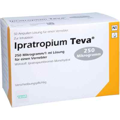 Ipratropium Teva 250 [my]g/1 ml Lösung für e.vernebl. 50X1 ml von Teva GmbH PZN 00668732