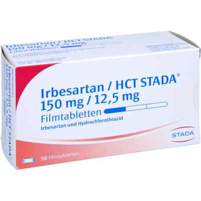 Irbesartan/HCT STADA 150mg/12,5mg 98 stk von STADAPHARM GmbH PZN 09715077
