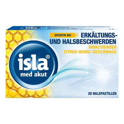 isla med akut Zitrus-Honig bei Halsschmerzen und Erkältung 20 stk von Engelhard Arzneimittel GmbH & Co.KG PZN 14443735