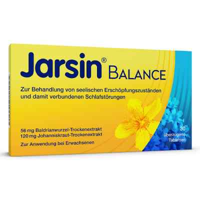 Jarsin Balance 56 Mg/120 Mg überzogene Tabletten 30 stk von MCM KLOSTERFRAU Vertr. GmbH PZN 05505319