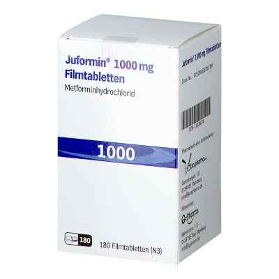 Juformin 1000mg 180 stk von JUTA Pharma GmbH PZN 11028674