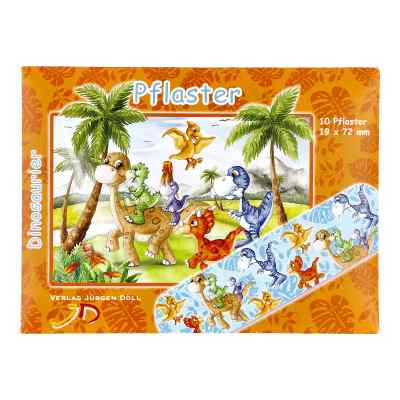 Kinderpflaster Dinosaurier Briefchen 10 stk von Axisis GmbH PZN 09078222