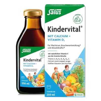 Kindervital mit Calcium + D3 Tonikum Salus 250 ml von SALUS Pharma GmbH PZN 18226934