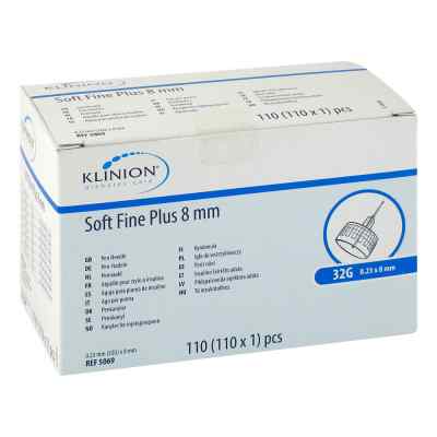 Klinion Soft fine plus Pen-nadeln 8mm 32 G 110 stk von Mediq Deutschland GmbH PZN 11340259