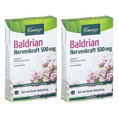 Kneipp Baldrian Nervenkraft 500 Mg Filmtabletten 2x30 stk von Kneipp GmbH PZN 08102950