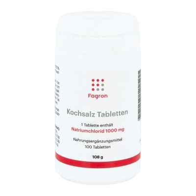 Kochsalz 1000 mg Tabletten 100 stk von Fagron GmbH PZN 06834278