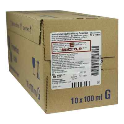 Kochsalzlösung 0,9% Glasflasche fresenius 10X100 ml von Fresenius Kabi Deutschland GmbH PZN 02159638